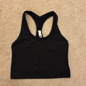 Lululemon Black Crop Racerback Tank